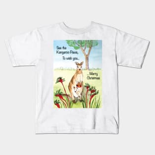 Native Australian Christmas card Kids T-Shirt